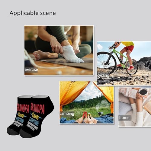 Ankle Socks For Drawing Lots Grandpa Knows Everything