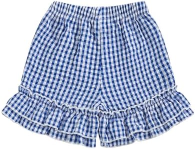 Kutterild - Cute Ruffled Plaid Bloomers for Toddler Girls - Elastic Waist Soft Fabric