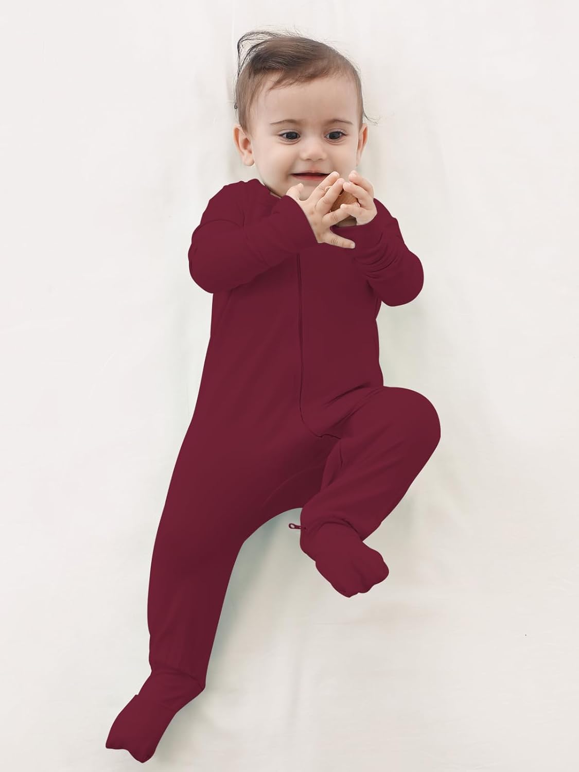 GUISBY Rayon Bamboo Sleepers with 2 Way Zippers for Baby Girls