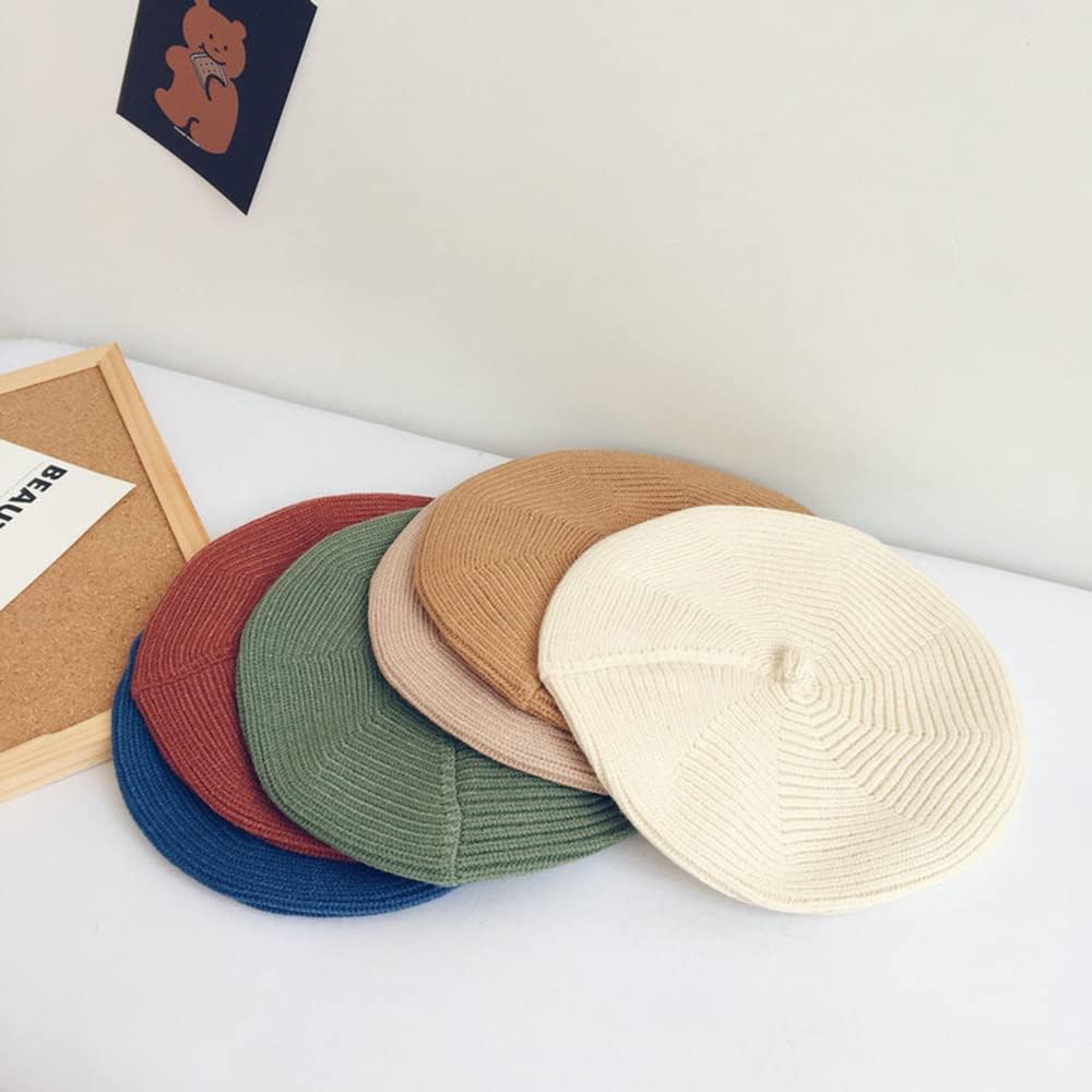 Trendy Soft Knitted Beret for Little Ones with Cozy Fit