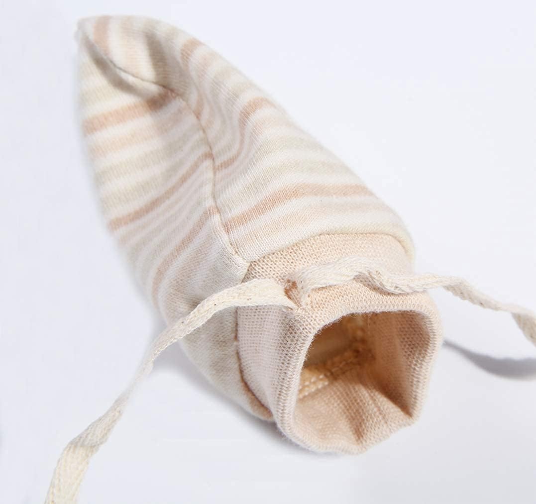 MOMSMENU Newborn Mittens 3 Pack Organic Cotton No Scratch