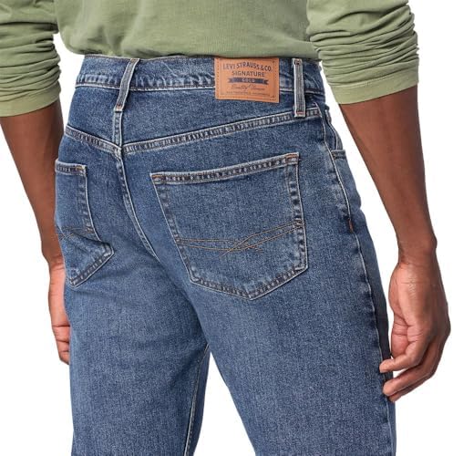 Levi Strauss Signature Gold Mens Slim Straight Jeans Big Tall