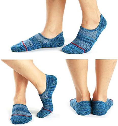 MotteeZconia Mens No Show Socks 6 Pairs Size ML