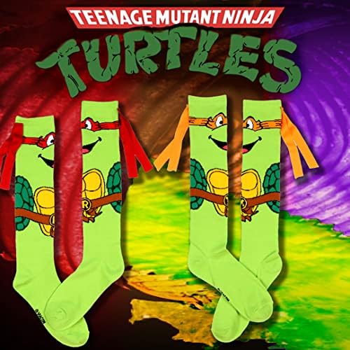 Bioworld TMNT Character Mask Knee High Socks