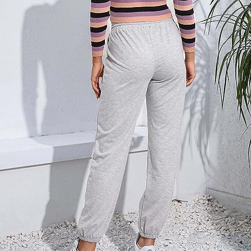 JIOAKFA Comfortable Gradient Fit Wide Legs Sweatpants for Girls