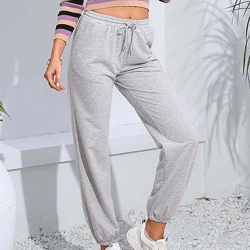 JIOAKFA Comfortable Gradient Fit Wide Legs Sweatpants for Girls