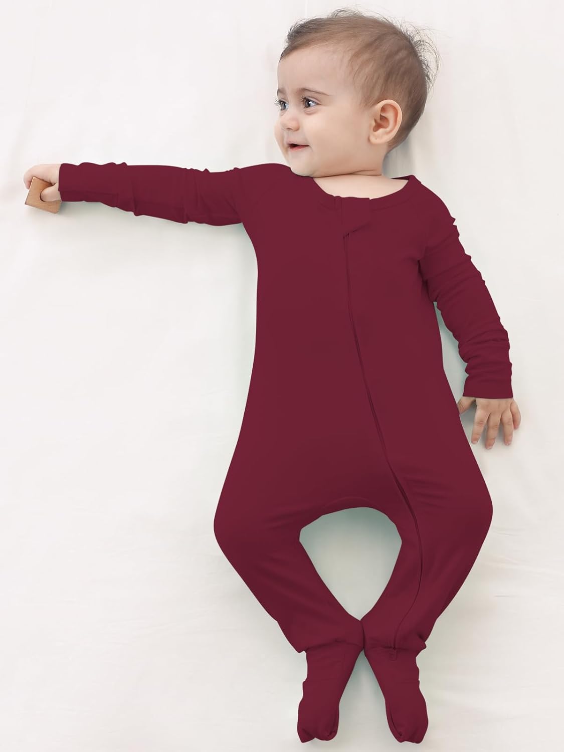 GUISBY Rayon Bamboo Sleepers with 2 Way Zippers for Baby Girls