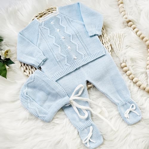 Escalett Layette Newborn Baby Knitted Clothes Set
