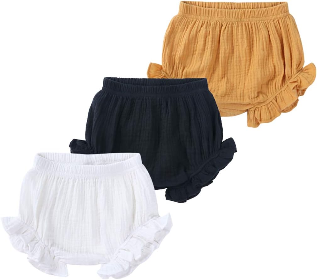 3-Pack Comfort Fit Cute Bloomers for Babies