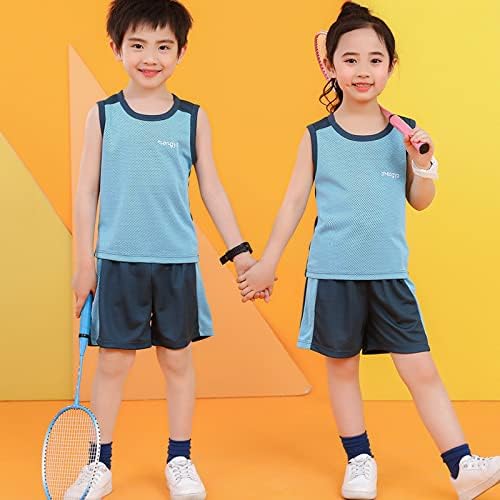 AMIMOJY Toddler Boys Girls Summer Sport Suit Set