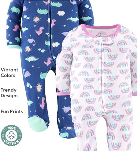 The Peanutshell Baby GirlsSleepers Rompers Soft Cozy Stylish for Newborns