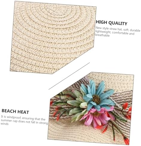 LIFKOME Boys and Girls Straw Hat Soft Breathable UV-Protective