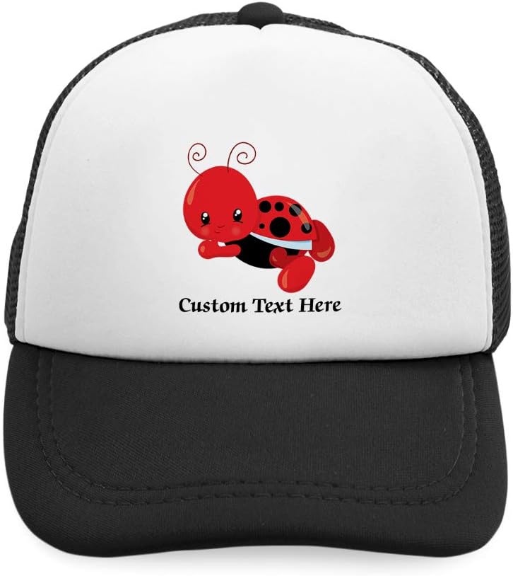 Perfect for Boys and Girls Adjustable Ladybug Truckers Hats