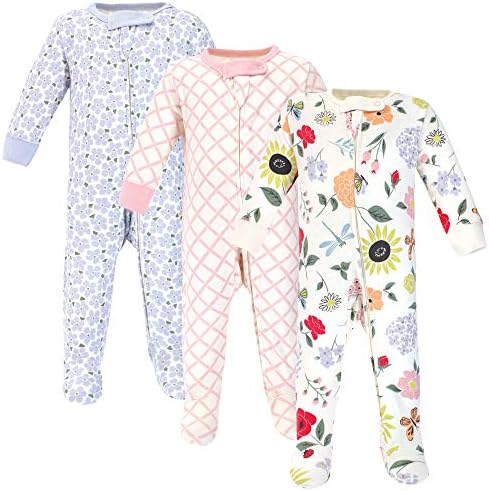Touched by Nature Baby Girls Organic Cotton Sleep and Play Set