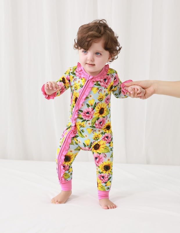 Cute Comfortable Baby Romper for Girls BambooBud