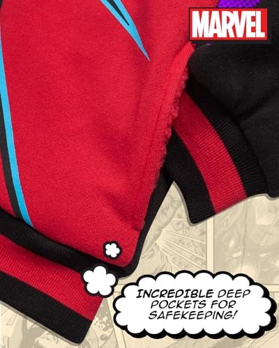 Marvel Boys Zip-Up Hoodie - Avengers Spider-Man Fleece Sweatshirt 3T-7