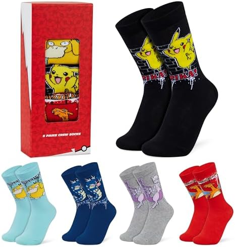 Pokmon Boys Calf Socks - Super Soft Cushy for Kids
