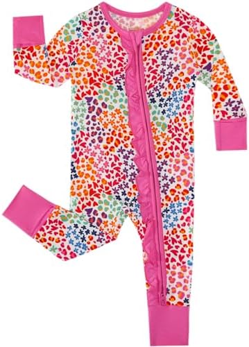 DREAMHALO Baby GirlRomper 2-Way Zipper Visco BAMBOO ROMPER