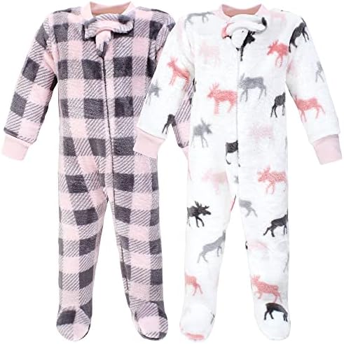Hudson Baby Baby Girls Plush Sleep and Play