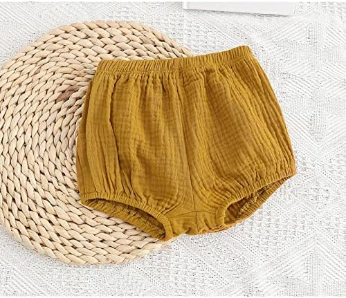EISHOW Infant Soft Cotton Linen Bloomers 3-Pack