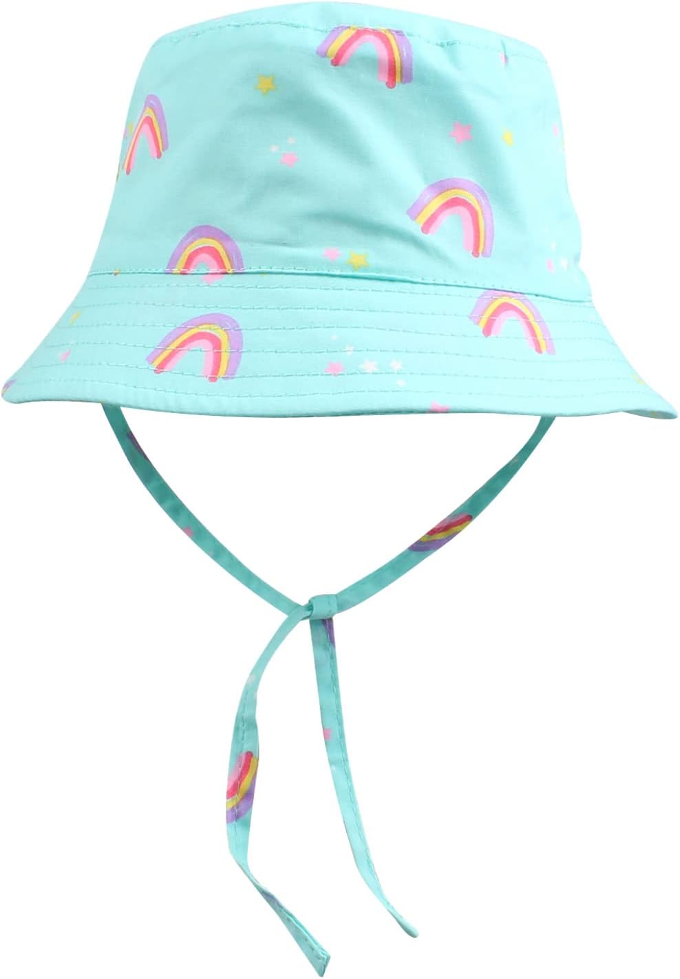 Adjustable Fisherman Hat for Kids Blue Rainbow