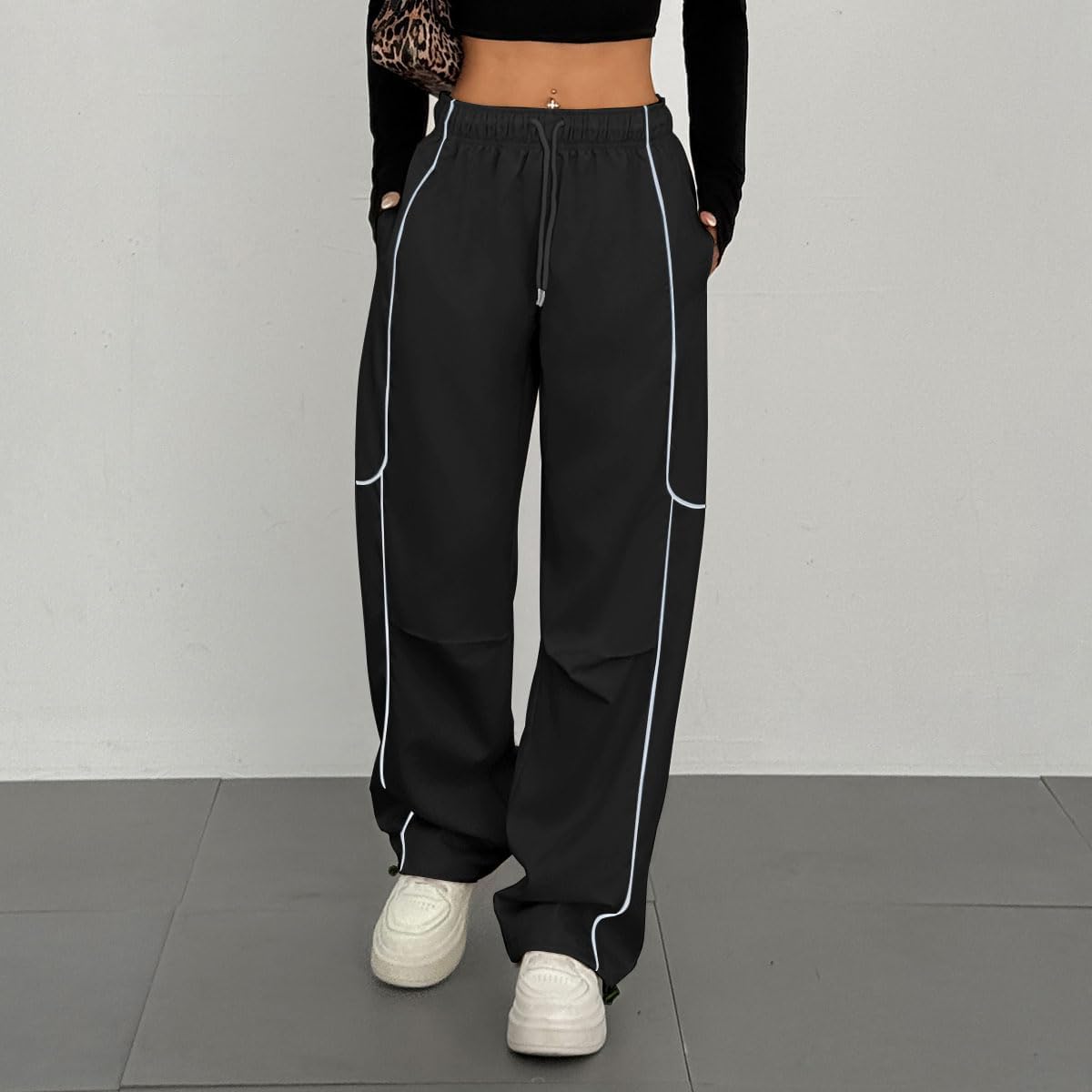 ZAFUL Womens Y2K Parachute Pants