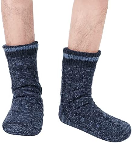 Winter Comfort Warm Fleece Slipper Socks for Men