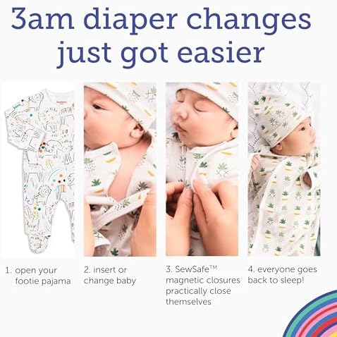 Magnetic Pjs for Kids Easy Sleepwear with Features for Feetsies