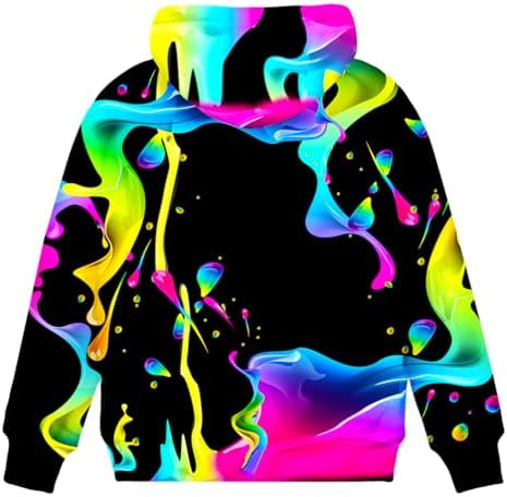 Stylish 3D Graphic Kids Sweater with Pocket