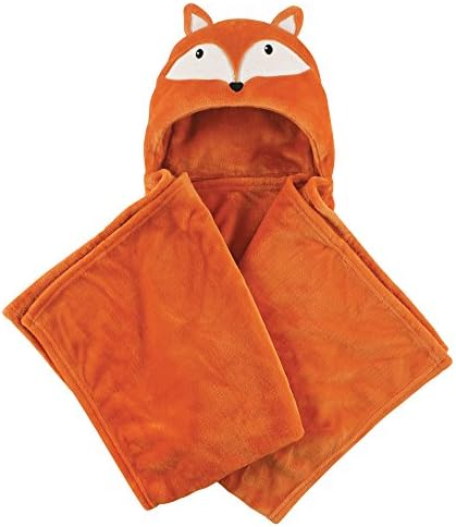 Hudson Baby Unisex Toddler Hooded Animal Face Plush Blanket
