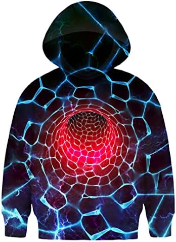 Neemanndy Kids Hoodie 3D Graphic Sweater with Pocket