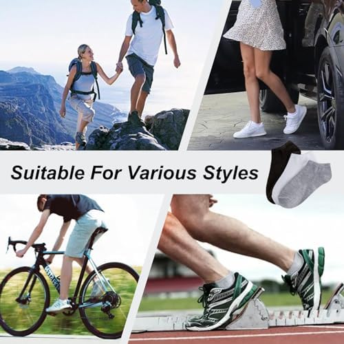 RICHBULL 200 Pairs Thin Low Cut Ankle Socks for Men Women