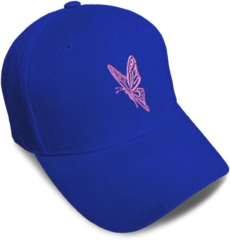 Cute Rascals Kids Toddler Baseball Cap Pink Butterfly Embroidery Adjustable Cotton