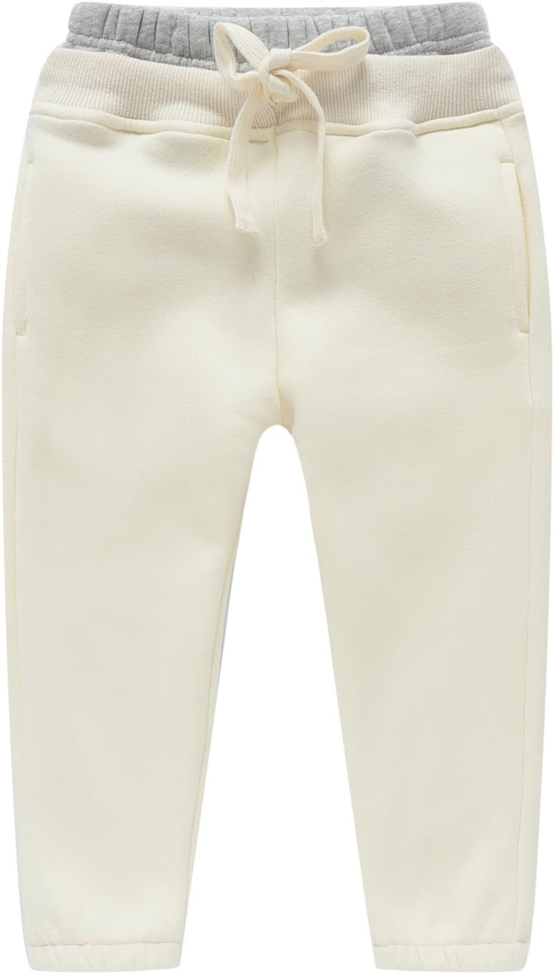 Mud Kingdom Kids Fleece Jogger Pants Winter Bear Soft Cozy
