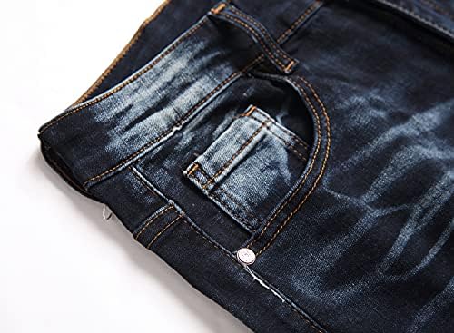 Stylish Slim Fit Mens Jeans - Premium Stretch Ripped Jeans for Men