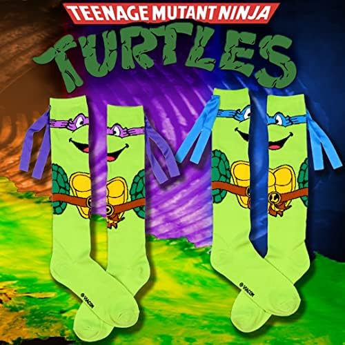 Bioworld TMNT Character Mask Knee High Socks