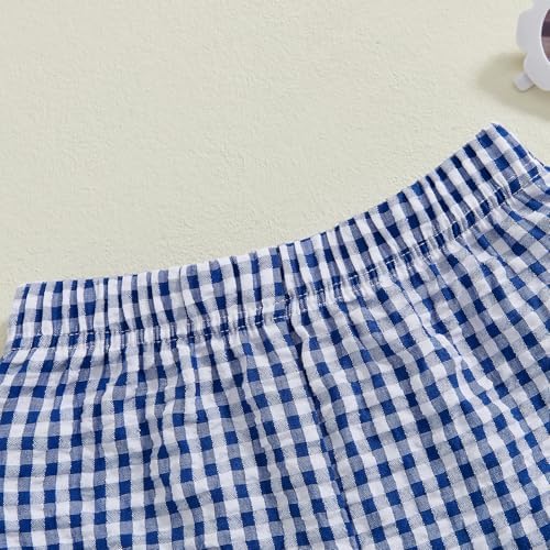 Kutterild - Cute Ruffled Plaid Bloomers for Toddler Girls - Elastic Waist Soft Fabric