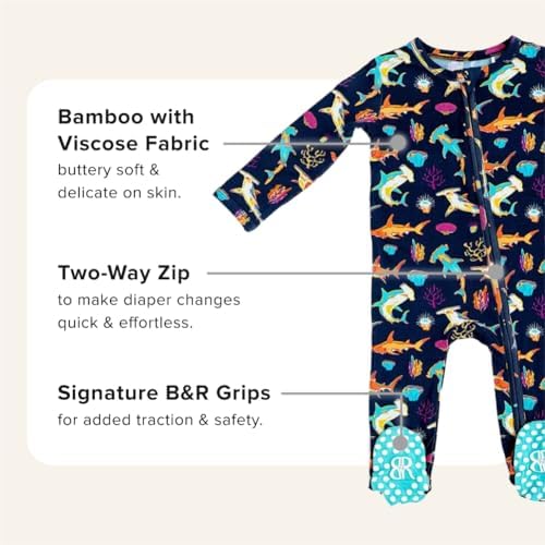 Bamboo Footies Soft Biodegradable and Easy to Change for Babies