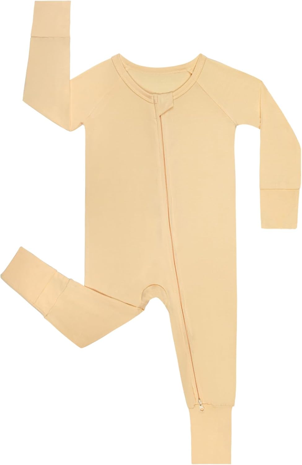 GUISBY Rayon Bamboo Footless Pajamas for Baby Girls