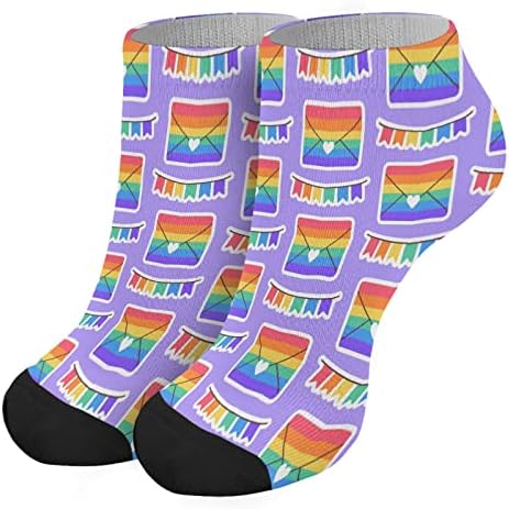 Rainbow LGBTQ Boys Ankle Socks Fashionable