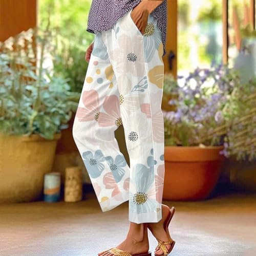 Womens Lounge Pants LinenBlend