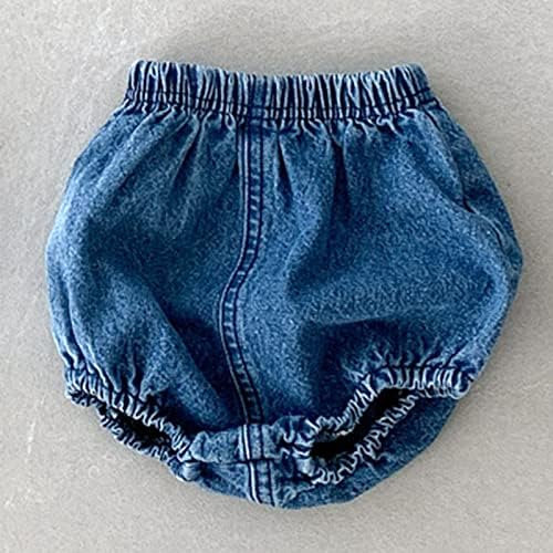 EISHOW Baby Denim Bloomers 2pcs Shorts Set for 0-3 Years