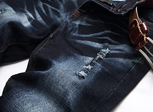 Stylish Slim Fit Mens Jeans - Premium Stretch Ripped Jeans for Men