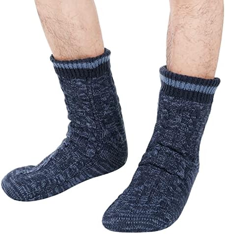 Winter Comfort Warm Fleece Slipper Socks for Men