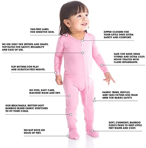 KicKee Ruffle Footie with Zipper