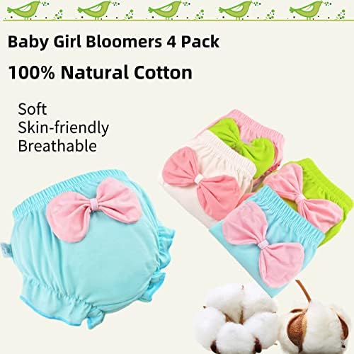 Baby Girls Cotton Bloomers Brief Soft Comfortable and Durable