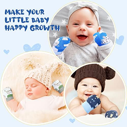 12-Pair Newborn Cuddle Mittens