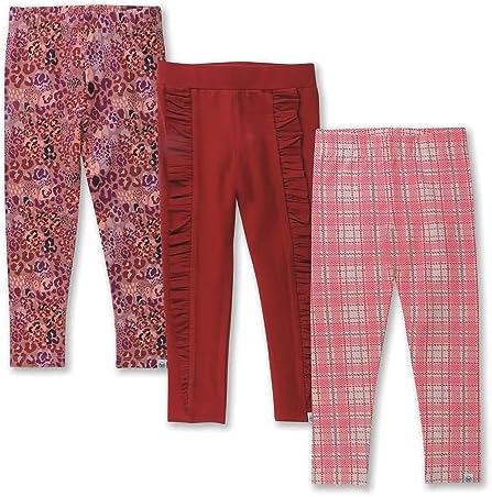 HonestBaby 3-Piece Organic Cotton Leggings for BabyGirls