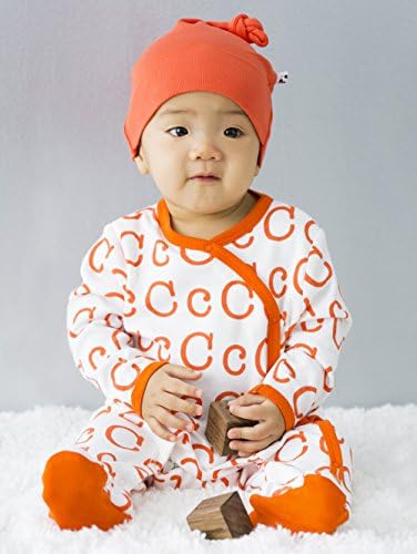 Babysoy Organic Alphabet Footie Onepiece for Newborns 03-06 Months