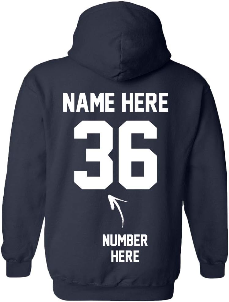 Personalized Double-Sided Hoodies - Add Your Name Number